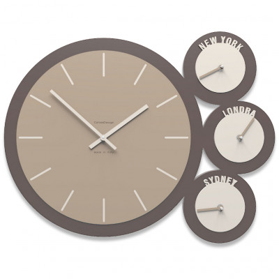 CalleaDesign - London - Orologio da parete - Colore: Caffelatte - SKU: 12-006-14