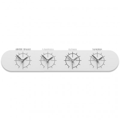 CalleaDesign - Singapore - Orologio da parete - Colore: Bianco - SKU: 12-007-1