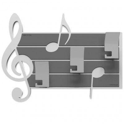 CalleaDesign - Puccini - Appendiabiti da Parete - Colore: Bianco - SKU: 51-13-3-1