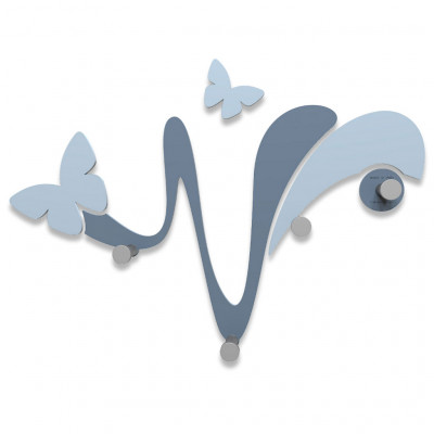 CalleaDesign - Farfalla - Appendiabiti da Parete - Colore: Carta da Zucchero - SKU: 50-13-1-44