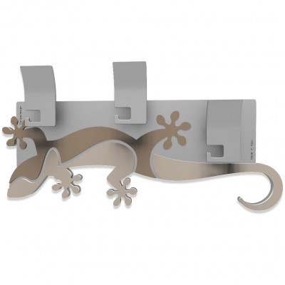 CalleaDesign - Geco Arrampicante - Appendiabiti da parete lineare - Colore: Sabbia - SKU: 54-13-2-12