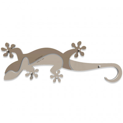CalleaDesign Geco Arrampicante Portachiavi da parete Colore: Sabbia
