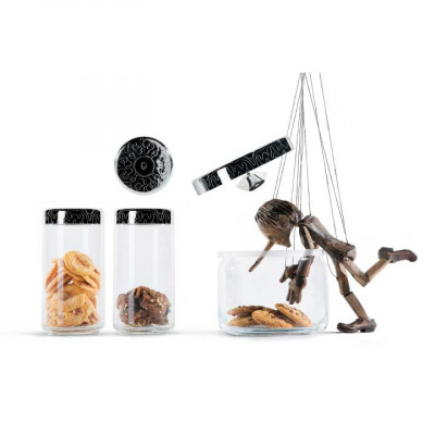Alessi - Dressed - Barattoli ermetici - Colore: Trasparente - SKU: MW21