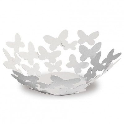 Arti e Mestieri Butterfly Fruttiera Grande Colore: Bianco