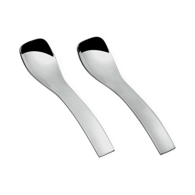  Guzzini - Set 6pz Cucchiaini in acciaio "Fusion" Gocce - Colore: Acciaio - SKU: 27140263 