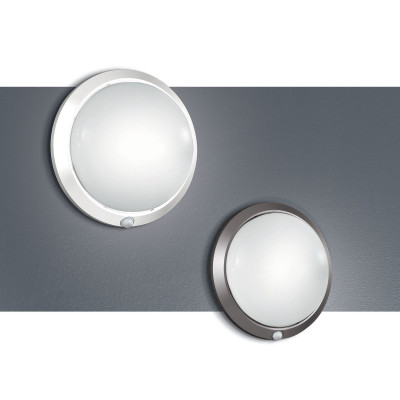 Fabas Luce - Armilla - Plafoniera con sensore di movimento con diffusore in acrilico - 1 Lampadina E27 60W - 44 - SKU: 2796-61