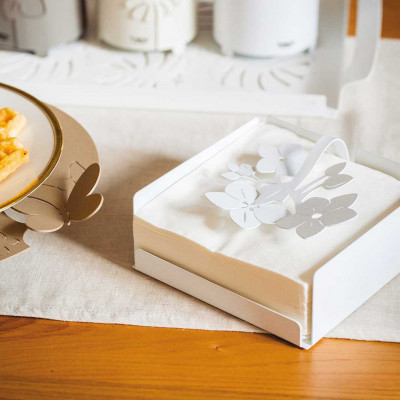  Arti e Mestieri - Fior di Loto - Porta tovaglioli da tavola con decorazione floreale - SKU: 0PS3330 