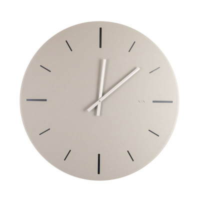 Vesta - R2 - Orologio da parete grande - Colore: Bianco/Tortora - SKU: 3378032
