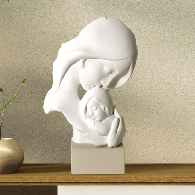 Bongelli Preziosi Scultura da tavolo moderna abbraccio di mamma Colore: Nocciola