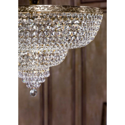 Maytoni - Palace - Lampadario in stile classico con pendenti in cristallo - Colore: Oro - 14 Lampadine E27 60W - IP20 - SKU: DIA891-CL-14-G