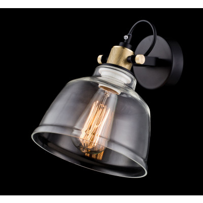 Maytoni - Irving - Applique da parete moderna con montatura in metallo e paralume in vetro - 1 Lampadina E27 40W - IP20 - SKU: T163-01