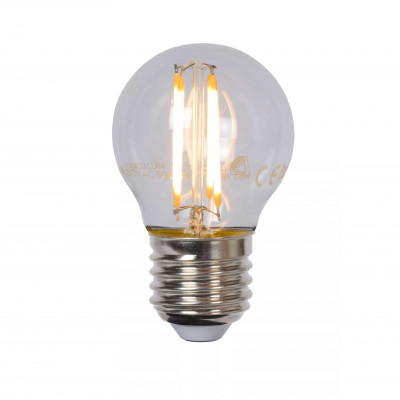 Lucide - Lampadina G45 - Bulbo a filamento LED dimmerabile - Ø 4,5 cm - E27 - 1 Lampadina G4 4W - Lumen 400 - Gradi Kelvin 2700k Luce Calda - IP20 - SKU: 49021/04/