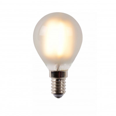 Lucide Lampadina P45 - Bulbo a filamento LED Dimmerabile - Ø 4,5 cm - E14 Colore: Satinato