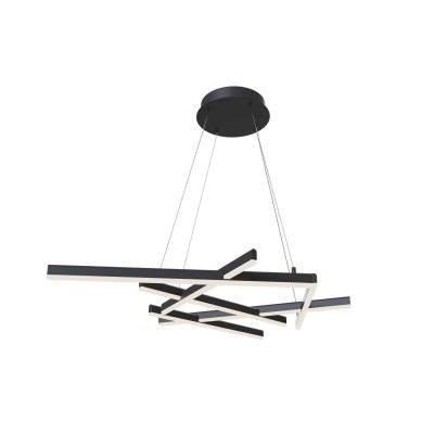 Maytoni Line Sospensione moderna a led per salotto o ufficio Colore: Nero