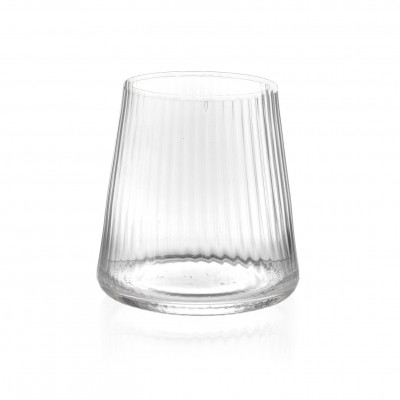 Evviva Set 6 pezzi bicchieri tumbler in vetro per acqua Colore: Trasparente