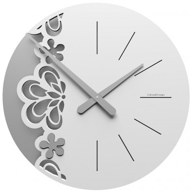 CalleaDesign - Merletto - Orologio da parete grande - Colore: Bianco - SKU: 56-10-2-1