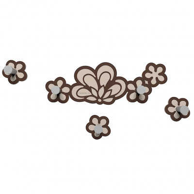 CalleaDesign - Merletto - Appendiabiti da parete - Colore: Cioccolato - SKU: 56-13-1-69