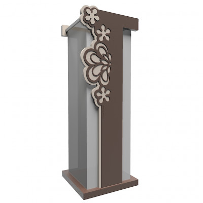 CalleaDesign Merletto Portaombrelli in legno dal design moderno Colore: Cioccolato