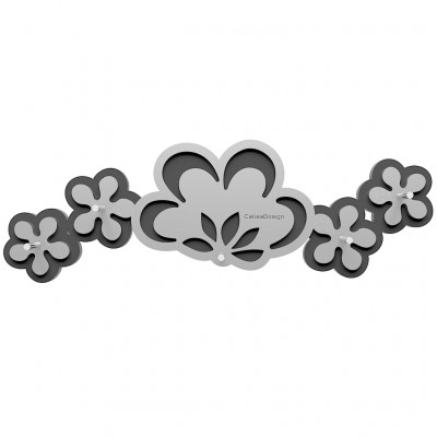 CalleaDesign Merletto Portachiavi da parete Colore: Alluminio