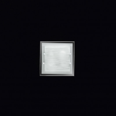 Perenz - Frame - Plafoniera quadrata piccola di design moderno in vetro satinato - Colore: Bianco - 2 Lampadine E27 40W - IP20 - SKU: 5742ST