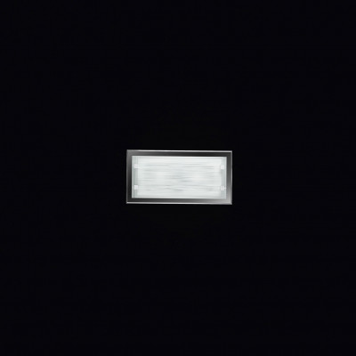 Perenz - Frame - Applique da parete in vetro bianco 30 cm con doppio portalampada E14 - Colore: Bianco - 2 Lampadine E14 40W - IP20 - SKU: 5743ST