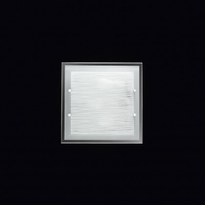 Perenz - Frame - Plafoniera quadrata media di design moderno in vetro satinato - Colore: Bianco - 3 Lampadine E27 40W - IP20 - SKU: 5744ST