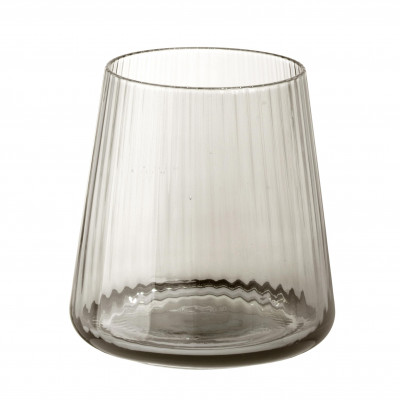 Evviva Set 6 pezzi bicchieri tumbler in vetro per acqua Colore: Grigio Fumè