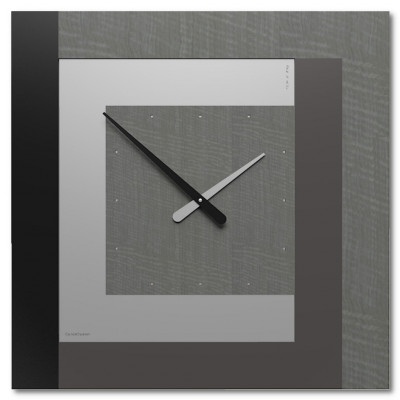 CalleaDesign - Clock - Orologi da parete per cucina moderno di grandi dimensioni - Colore: Grigio - SKU: 58-10-2-84