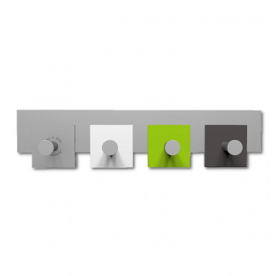 CalleaDesign - CoatRack - Attaccapanni a parete moderno in legno - Colore: Verde Mela - SKU: 58-13-1-76