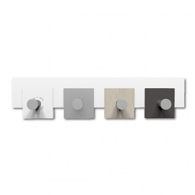 CalleaDesign - CoatRack - Attaccapanni a parete moderno in legno - Colore: Rovere Breeze - SKU: 58-13-1-83
