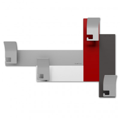 CalleaDesign - CoatRack - Attaccapanni da parete moderno per ingresso - Colore: Rubino - SKU: 58-13-3-65