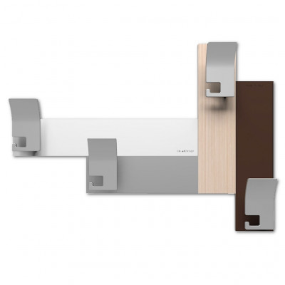 CalleaDesign - CoatRack - Attaccapanni da parete moderno per ingresso - Colore: Rovere Decapè - SKU: 58-13-3-81