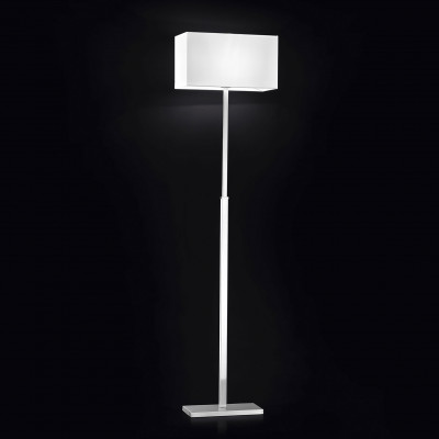 Perenz - Para Hotel - Piantana dal design moderno in cromo spazzolato con paralume in pvc - Colore: Cromato - 1 Lampadina E27 60W - IP20 - SKU: 5888CR