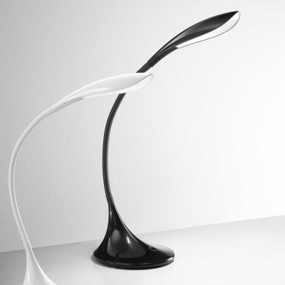 Perenz - Sonagli - Lampada da tavolo a LED flex dal design moderno per ufficio e camera - Colore: Nero - 1 Lampadina - Led Integrato - 5W - Lumen 480 - Gradi Kelvin 3000k Luce Calda - IP20 - SKU: 6034N