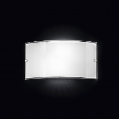 Perenz - Drop - Applique da parete di design moderno semplice in vetro bianco - Colore: Bianco - 2 Lampadine E27 40W - IP20 - SKU: 6088B