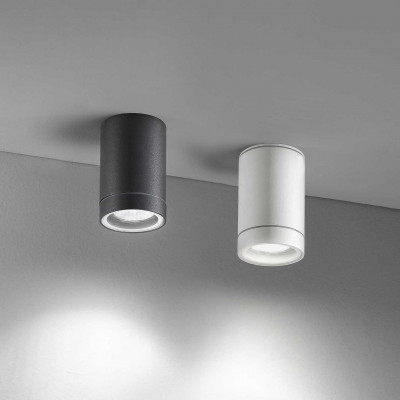 Perenz - Pendo - Lampada da soffitto rotonda per esterni in alluminio dal design moderno - 1 Lampadina GU10 35W - IP20 - SKU: 6216