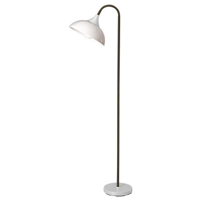 Perenz Swan Piantana moderna in metallo verniciato con stelo flessibile rivestito in gomma Colore: Nero