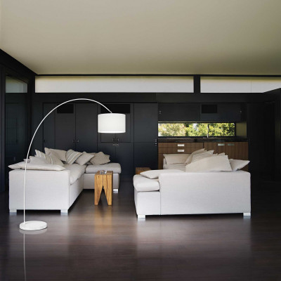 Perenz - Callisto - Piantana dal design moderno in metallo con paralume in stoffa - 1 Lampadina E27 40W - IP20 - SKU: 6304