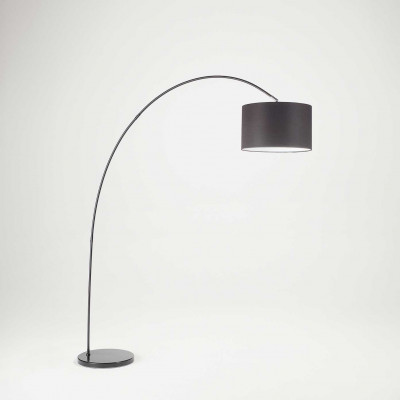 Perenz Callisto Piantana dal design moderno in metallo con paralume in stoffa Colore: Nero
