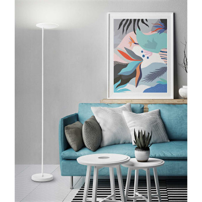 Perenz - Ophelia - Piantana a LED con diffusore orientabile design moderno in metallo - 1 Lampadina Led Integrato 24W - Lumen 1900 - Gradi Kelvin 3000k Luce Calda - IP20 - SKU: 6586