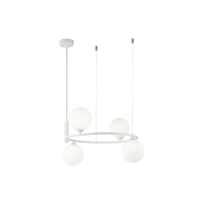 Maytoni Ring Sospensione piccola moderna in metallo diffusori regolabili in altezza Colore: Bianco