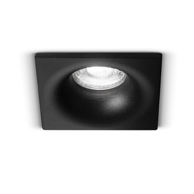 Perenz - Oasis - Faretto quadrato moderno da incasso fisso in acciaio in varie colorazioni - 1 Lampadina GU10 35W - IP20 - SKU: 6744