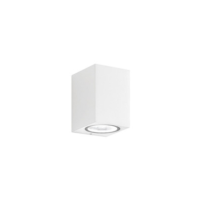 Perenz Monolite Applique bassa monoemissione per esterni/interni in alluminio diffusore in vetro Colore: Bianco