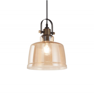 Perenz Vintage Illuminazione a sospensione orientabile in metallo con portalampada orientabile Colore: Ambra