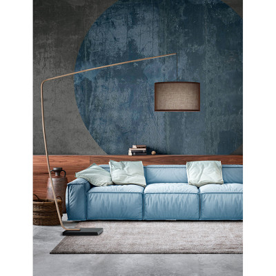 Perenz - Zoe - Piantana in stile moderno in metallo con paralume in tessuto - 1 Lampadina E27 40W - IP20 - SKU: 6876
