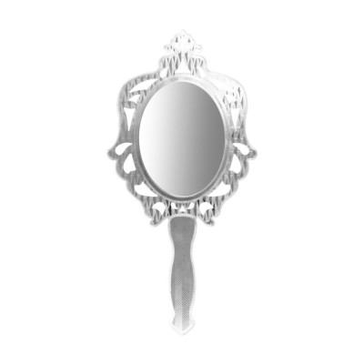 Vesta Madame Specchetto con manico da bagno Colore: Argento