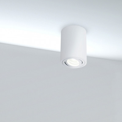 Maytoni - Alfa - Lampada da soffitto orientabile in stile moderno in alluminio verniciato - 1 Lampadina GU10 50W - IP20 - SKU: C016CL-01