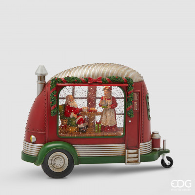  EDG - Enzo de Gasperi - Decoro natalizio camper con babbo natale con led - Colore: Multicolore - SKU: 8101340A999 