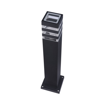 Maytoni - Unter den Linden - Lampione da giaridno con diffusore in vetro con lampadina a LED - Colore: Nero - 1 Lampadina E27 60W - IP54 - SKU: O578FL-01B