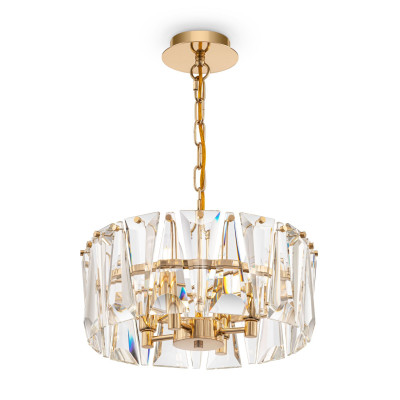 Maytoni - Puntes - Lampadario piccolo moderno con diffusori in vetro - Colore: Oro - 4 Lampadine E14 60W - IP20 - SKU: MOD043PL-04G